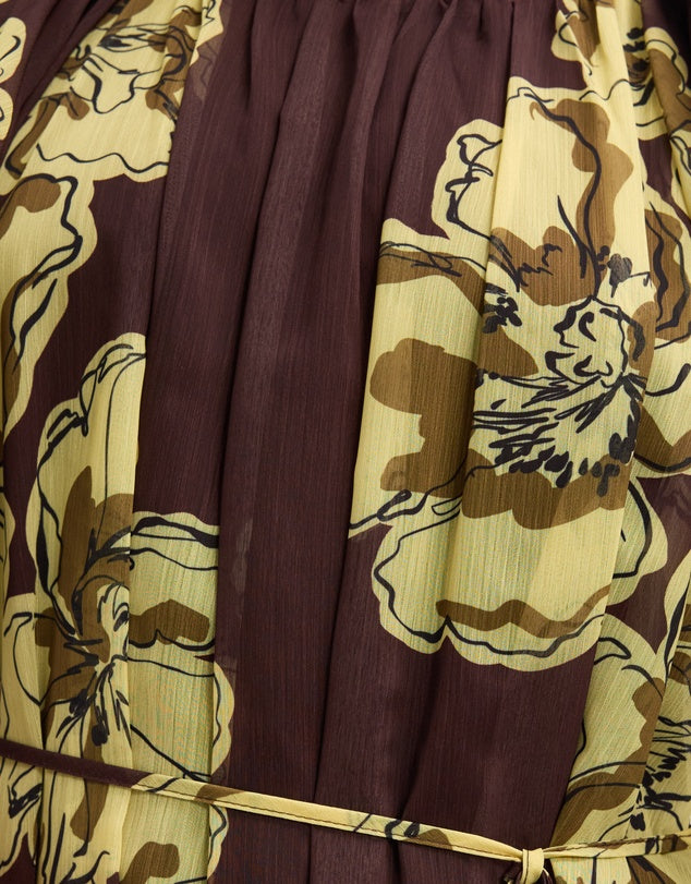 The Fated Autumn Puff Sleeve Midi Dress - Sizes 6, 8, 10, 12, 14, 16 & 18 Available
