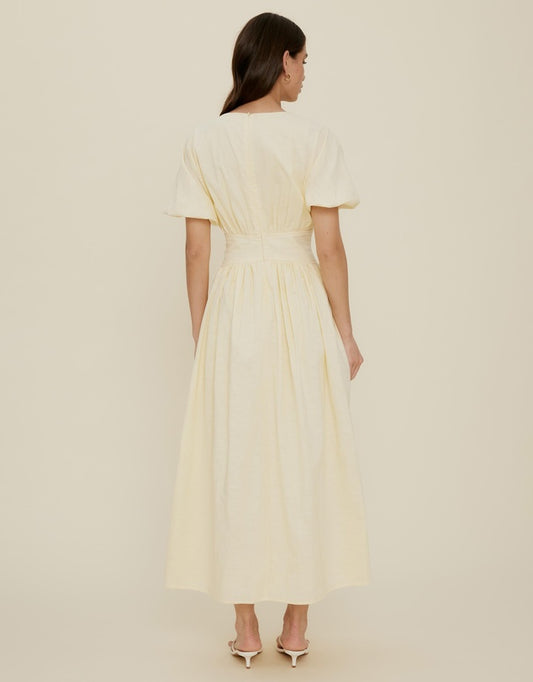 The Fated Butter Gallery Waisted Midi Dress - Sizes 8, 10, 12, 14, 16 & 18 Available