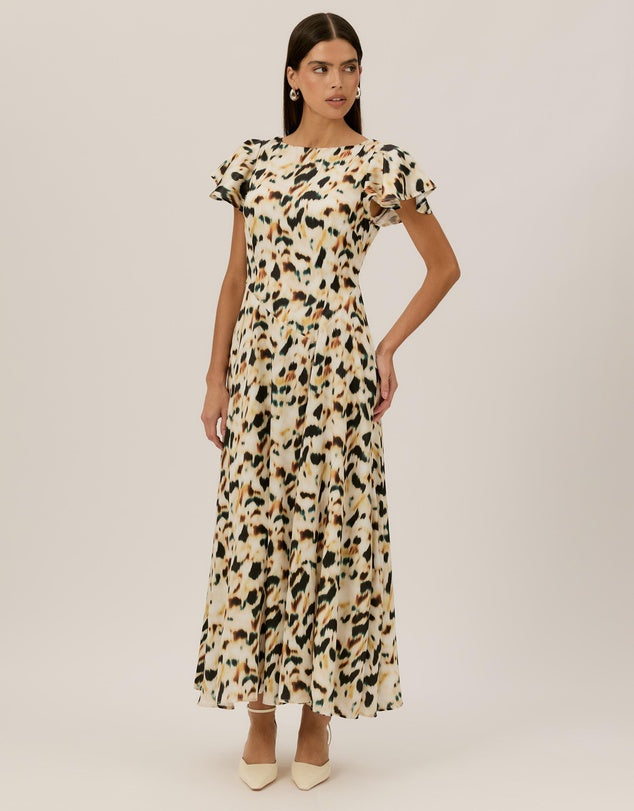 Tussah Animal Print Midi Dress - Sizes 6 - 18 Available